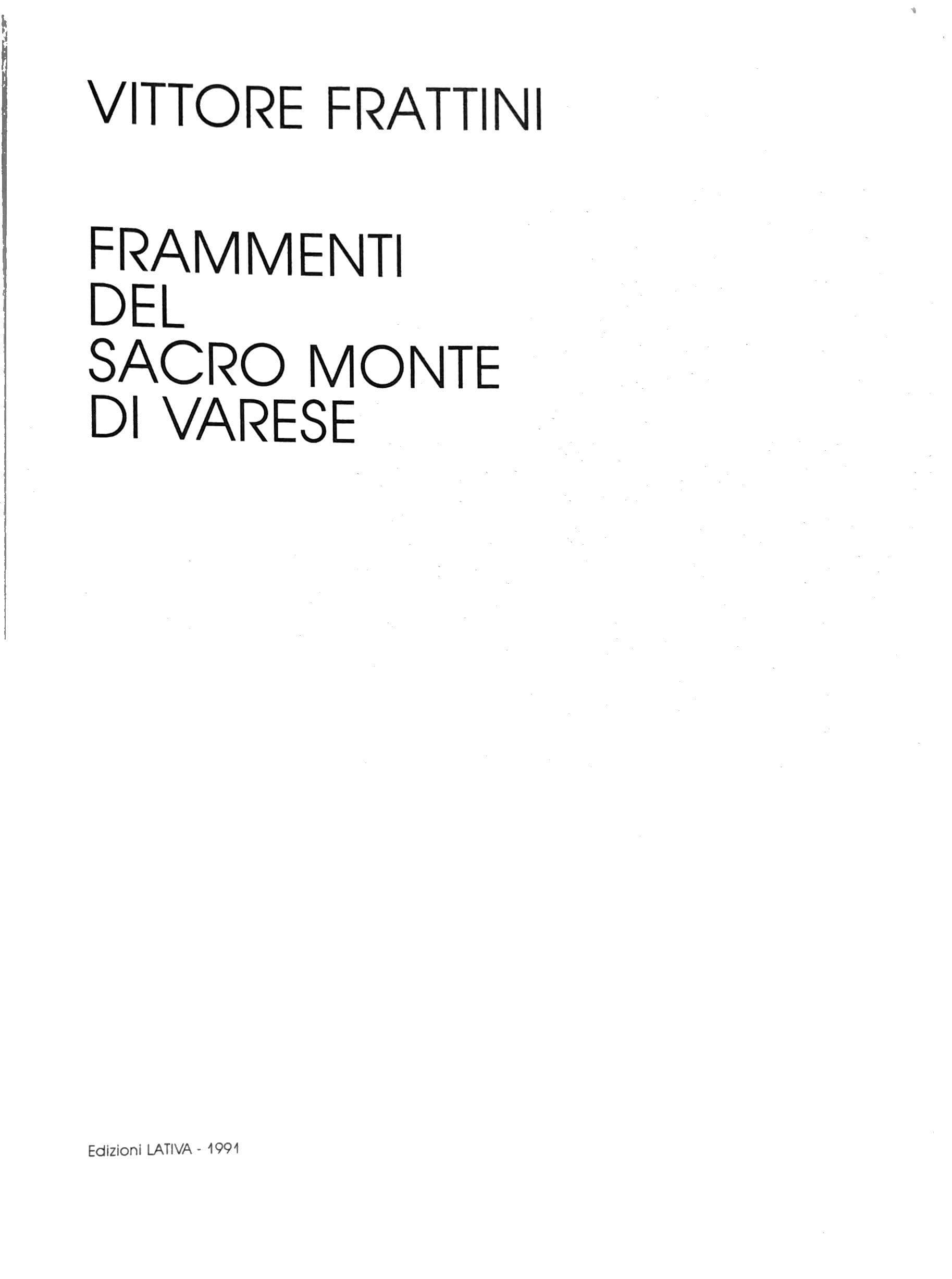 Frammenti del Sacro Monte di Varese
