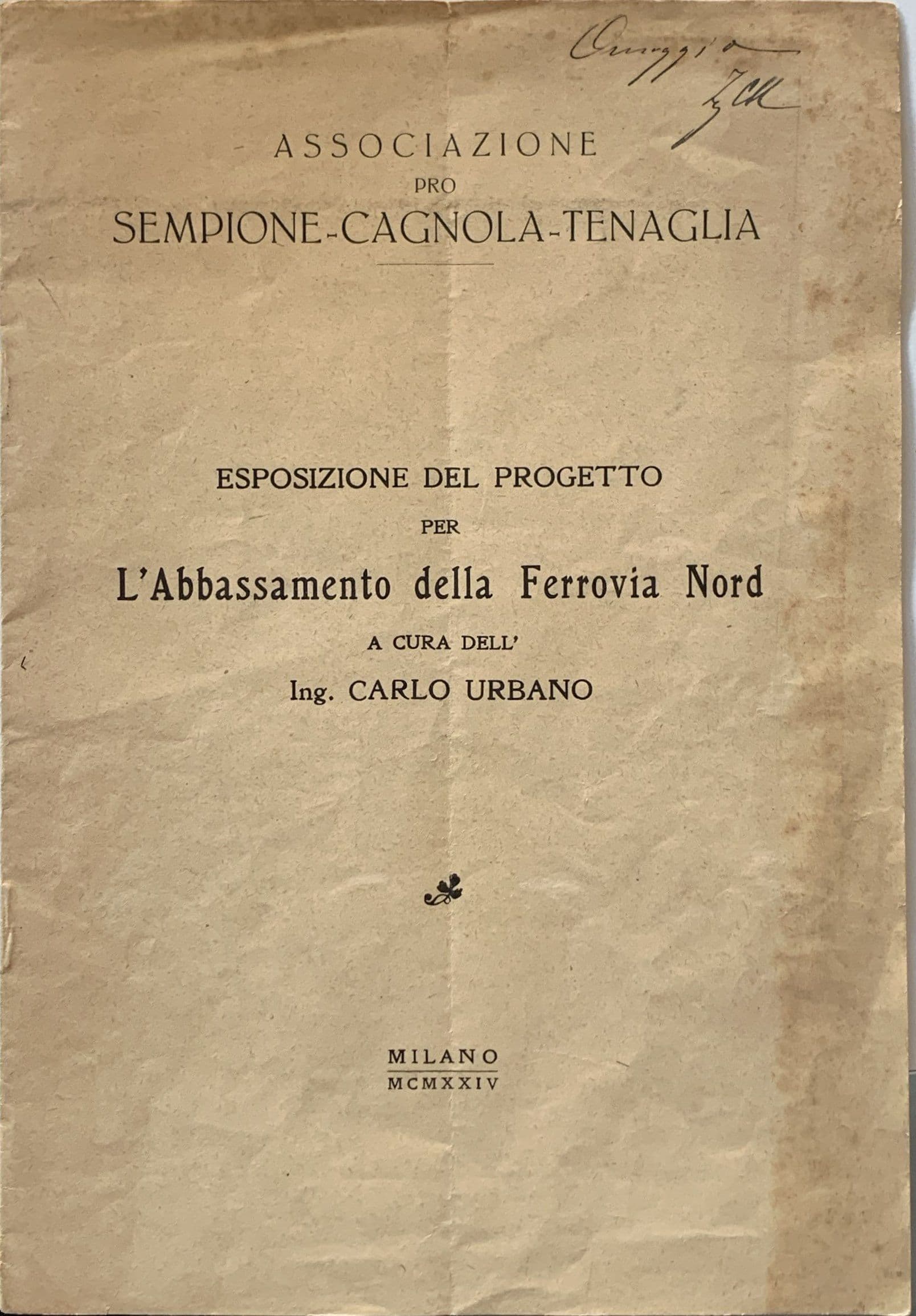 Esposizione del progetto per l'abbassamento della Ferrovia Nord