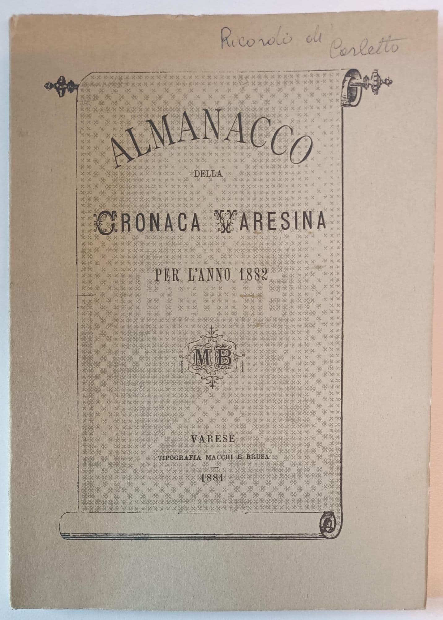 Almanacco della cronaca varesina per l'anno 1882
