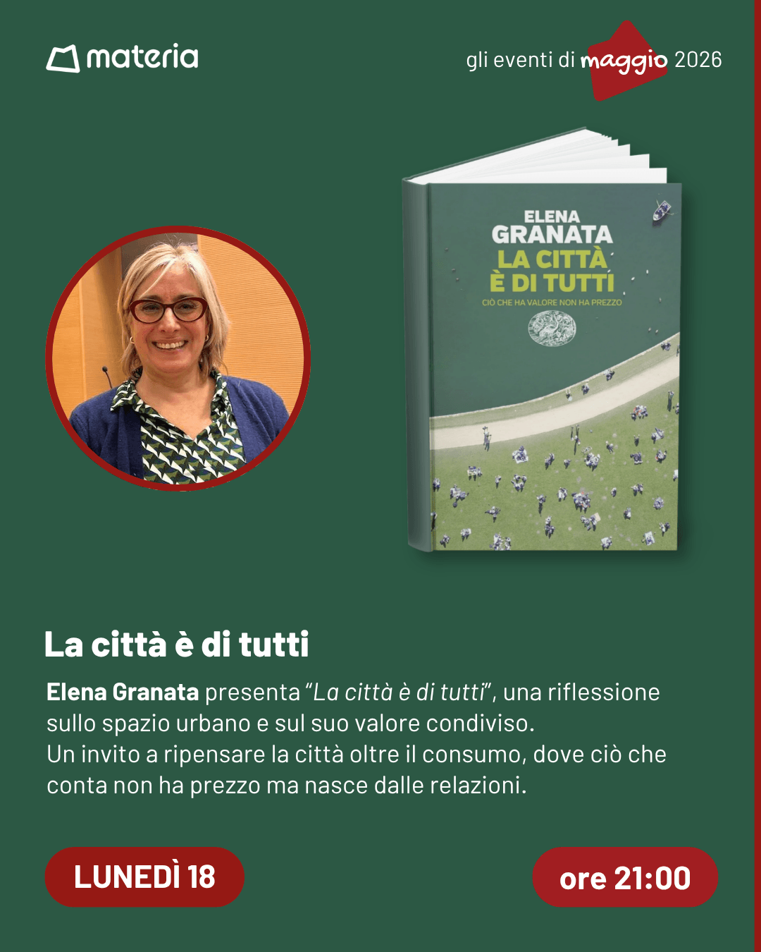 La città è di tutti con Elena Granata