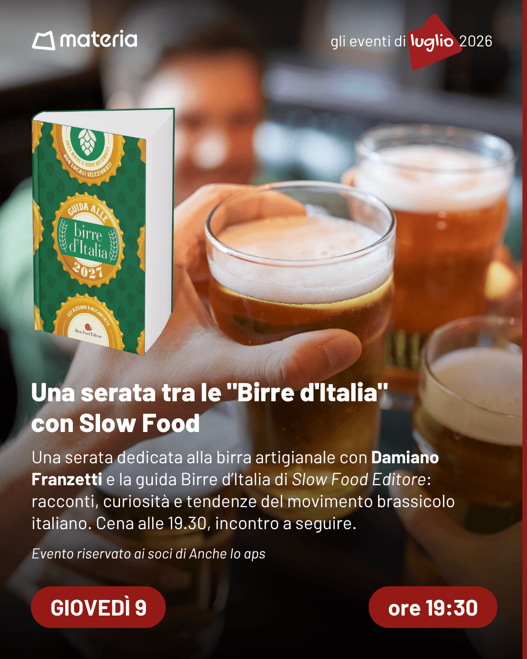 Una serata tra le "Birre d'Italia" con Slow Food