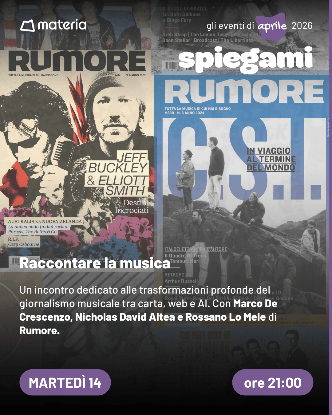 spiegami - Raccontare la musica oggi