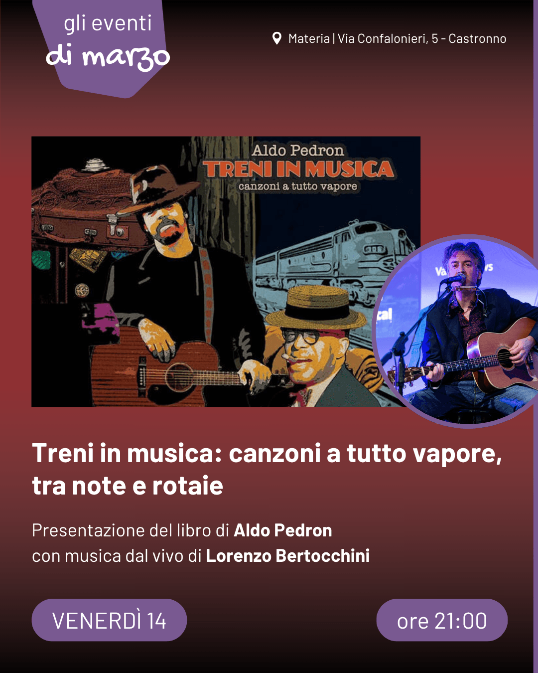 Treni in musica con Lorenzo Bertocchini