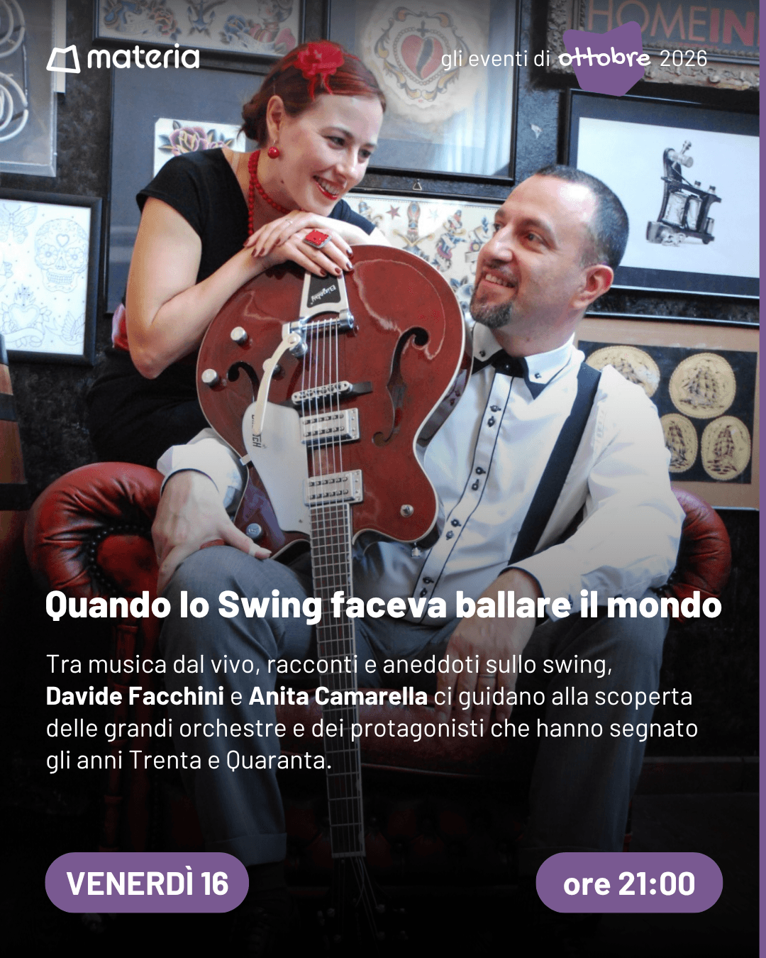 Quando lo Swing faceva ballare il mondo: Folks Circle con Davide Facchini e Anita Camarella
