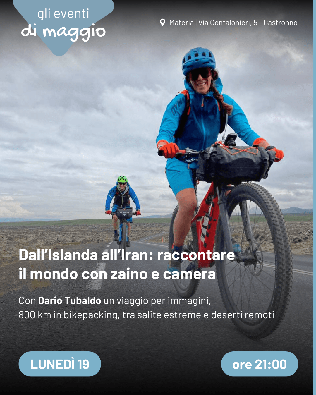 islanda e iran in bici con Dario Tubaldo
