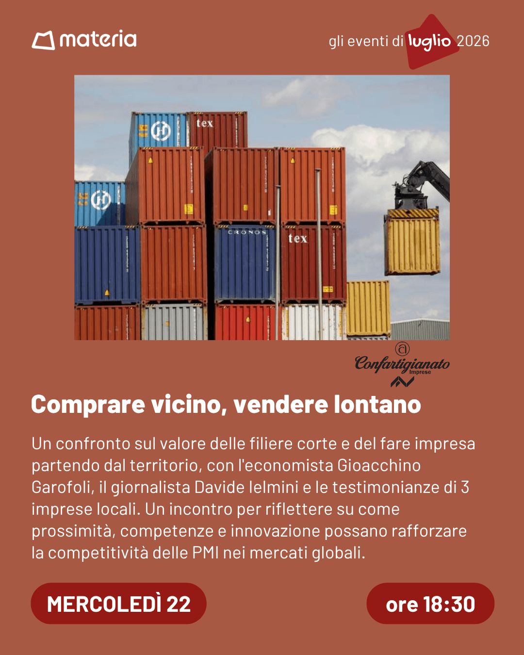 Comprare vicino, vendere lontano