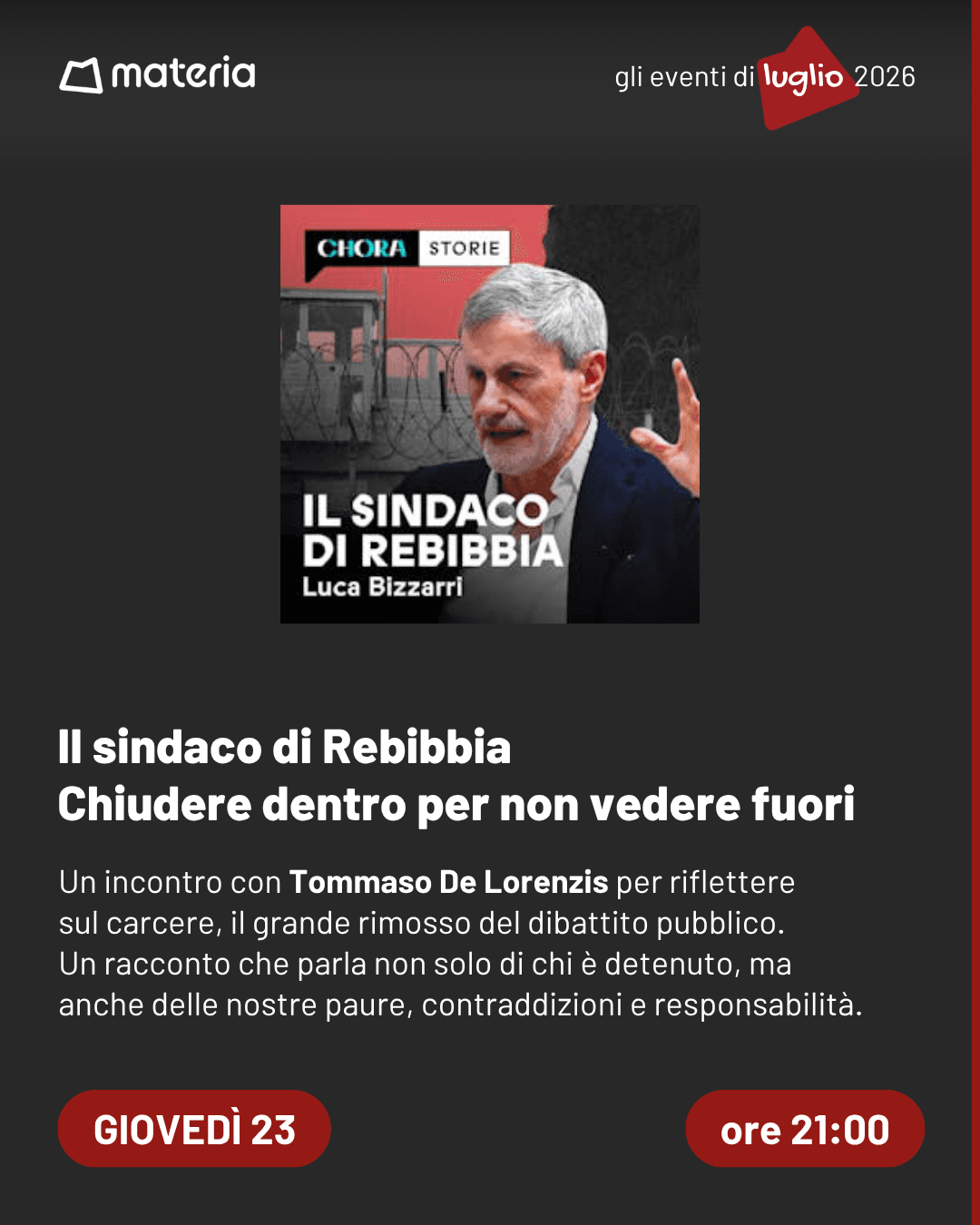 Il sindaco di Rebibbia