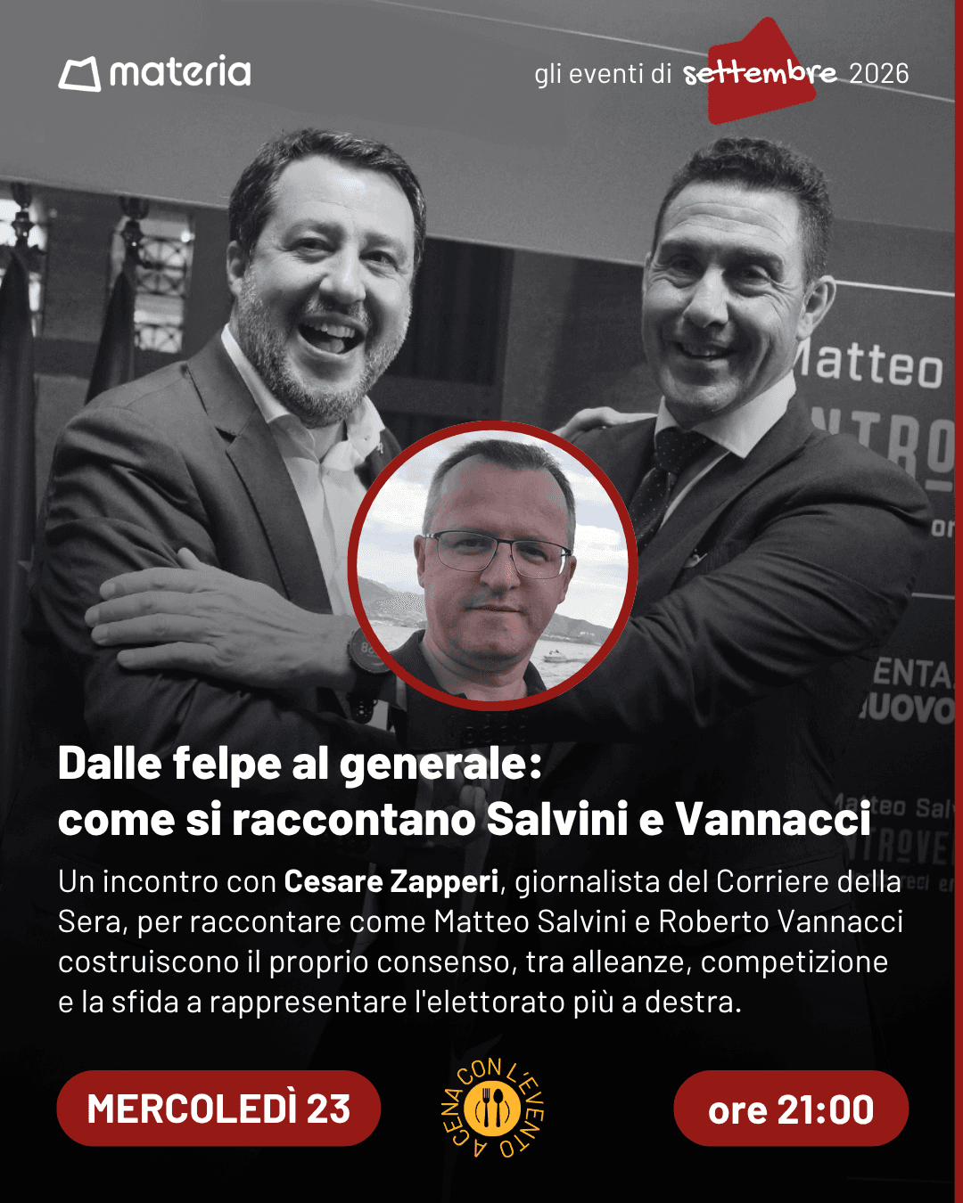 Dalle felpe al generale: come si raccontano Salvini e Vannacci 