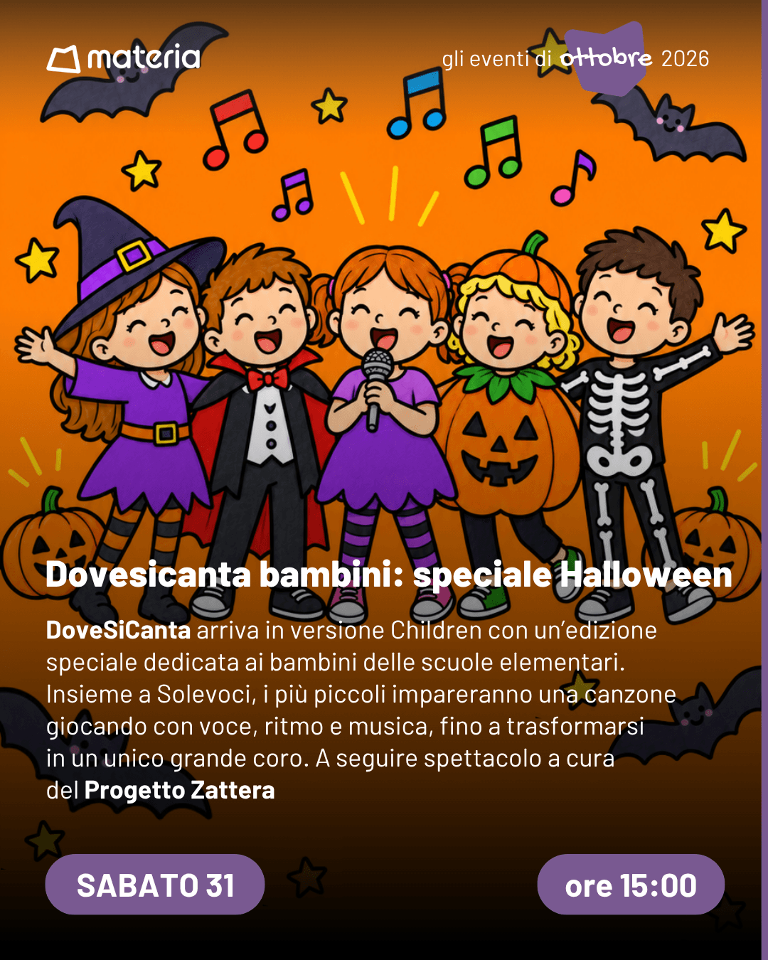 Dovesicanta bambini - speciale Halloween