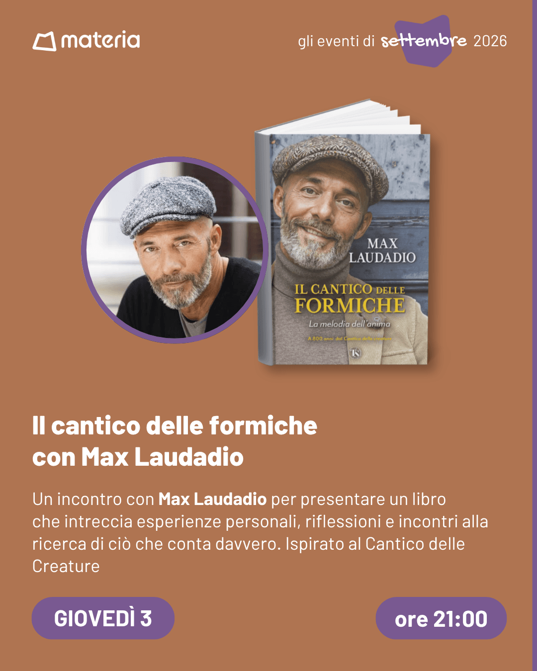 Il cantico delle formiche con Max Laudadio