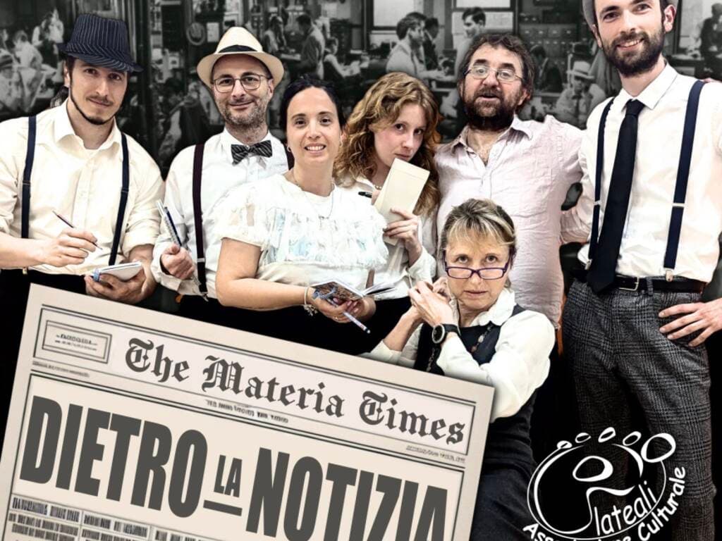 A Materia la cronaca diventa teatro: “Dietro la notizia” porta il pubblico dentro una redazione anni ’50