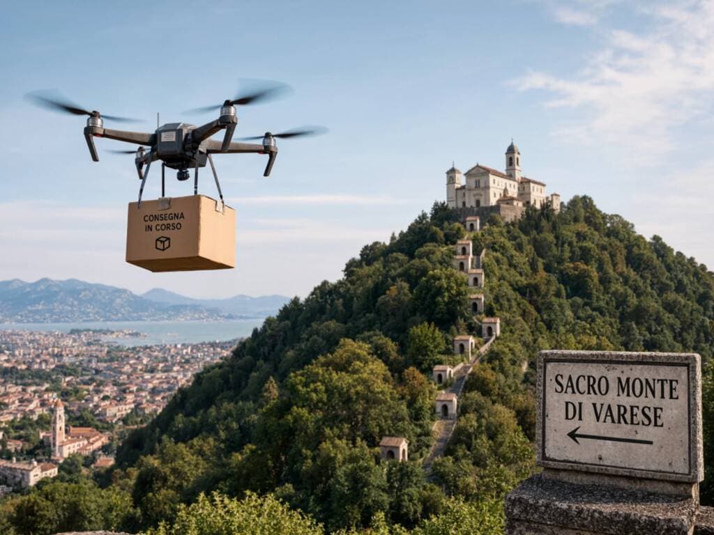 DroneDocks, la startup di Varese che vuole far consegnare la spesa dai droni senza farli atterrare