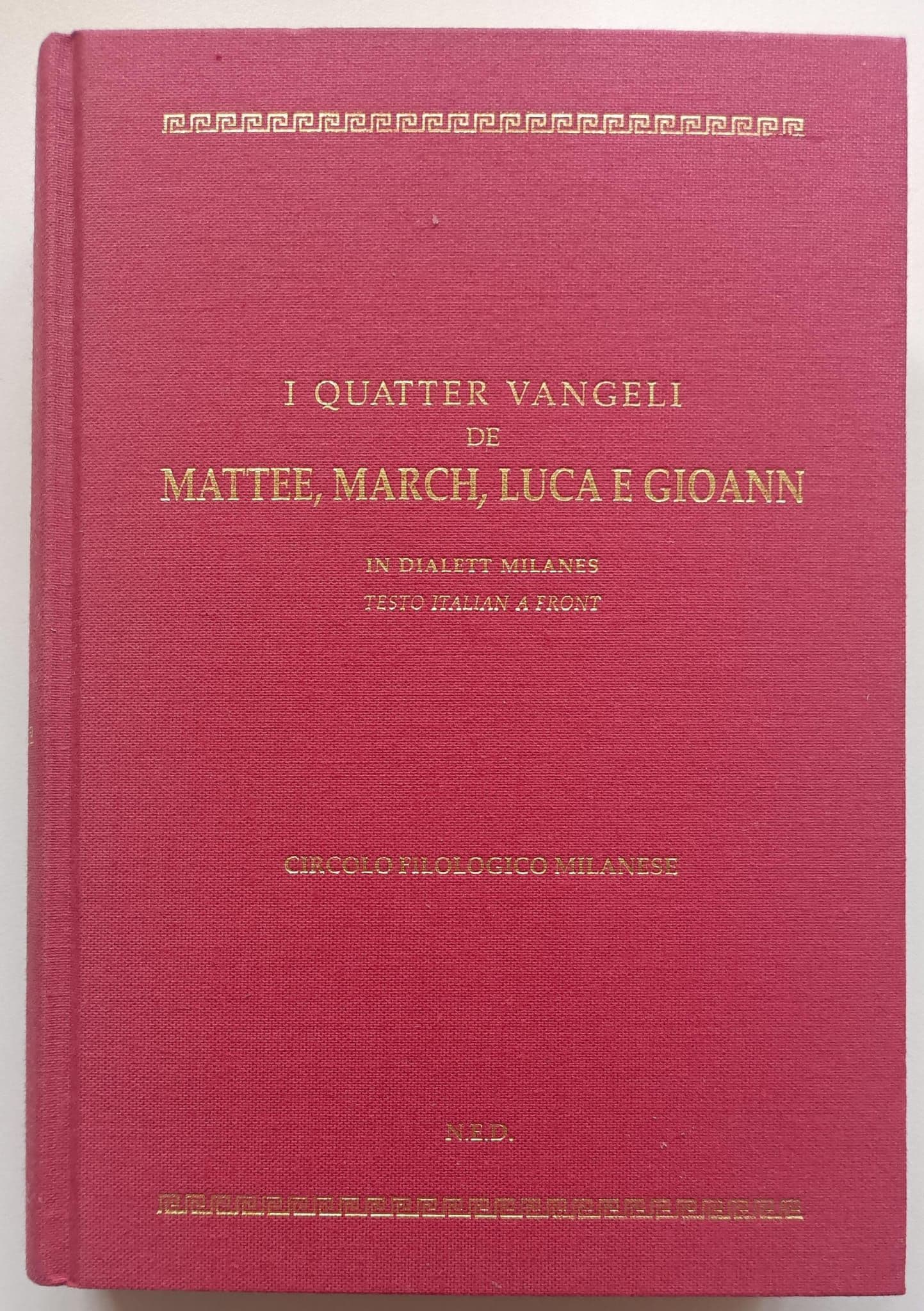 I quatter vangeli de Matee, March, Luca e Gioann