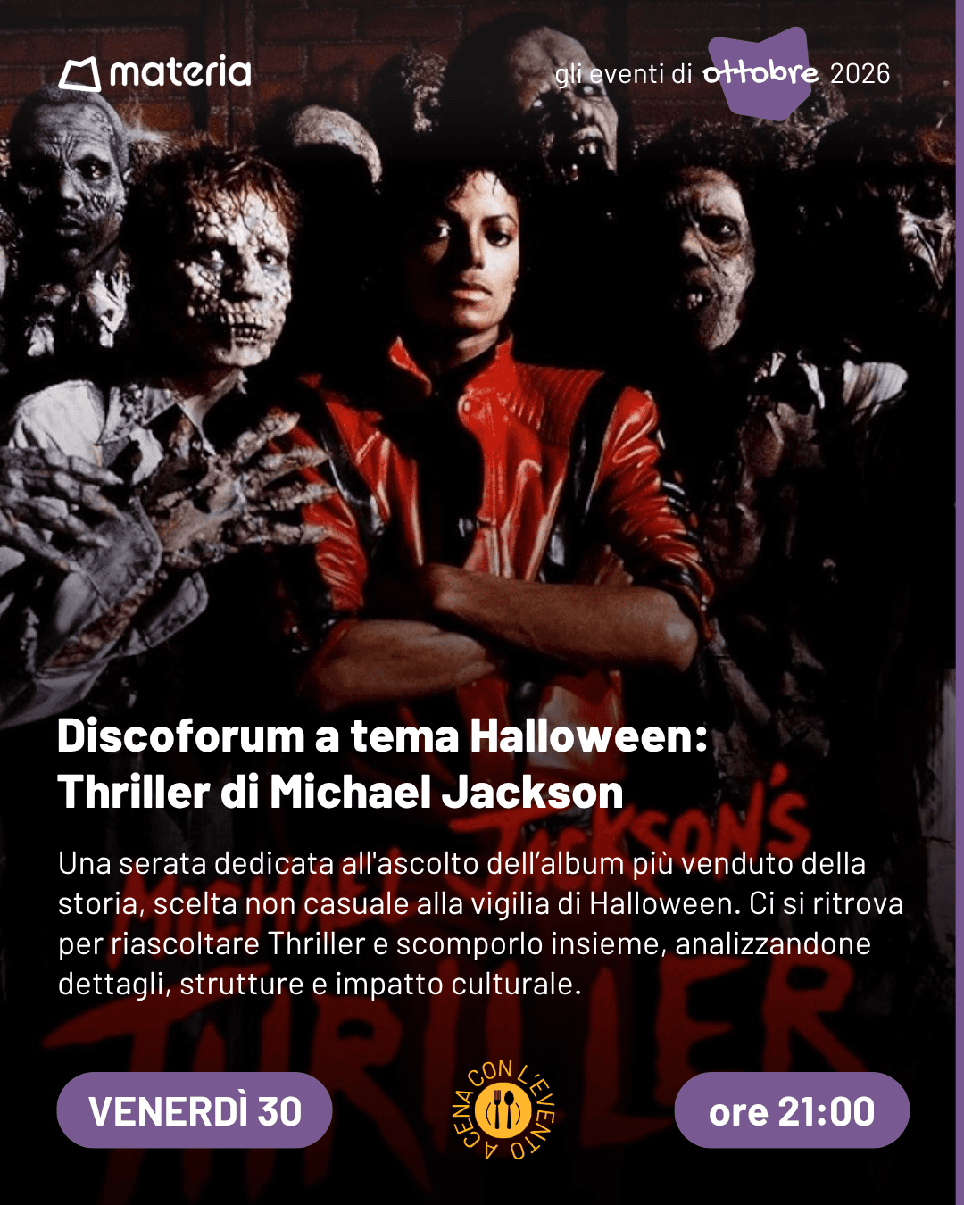 Discoforum a tema Halloween: Thriller di Michael Jackson