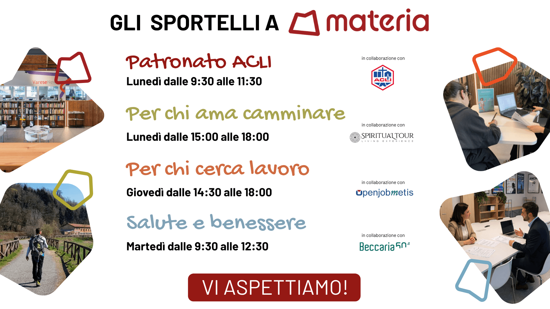 gli sportelli di materia